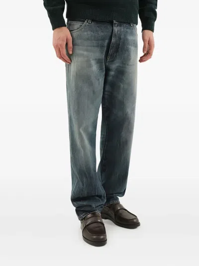 1989 Studio Whiskering-effect Jeans In Blue