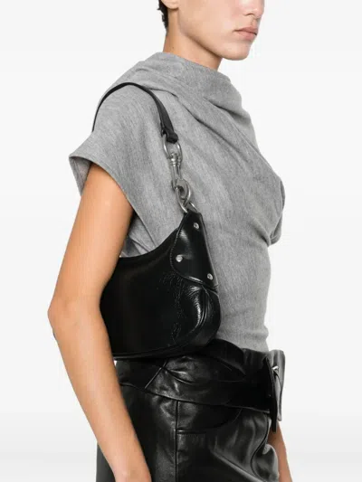 Mulberry Rivet-detail Leather Shoulder Bag In Burgundy