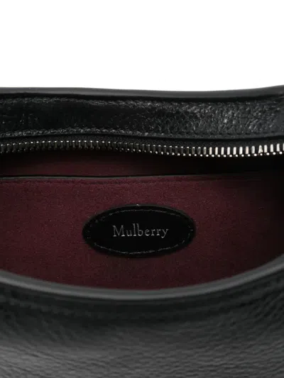Mulberry Rivet-detail Leather Shoulder Bag In Burgundy