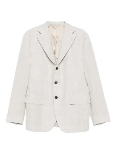 Eleventy Three-button Pocket Blazer In Gray