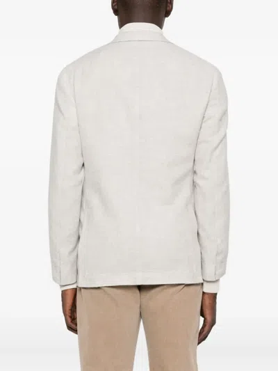 Eleventy Three-button Pocket Blazer In Gray