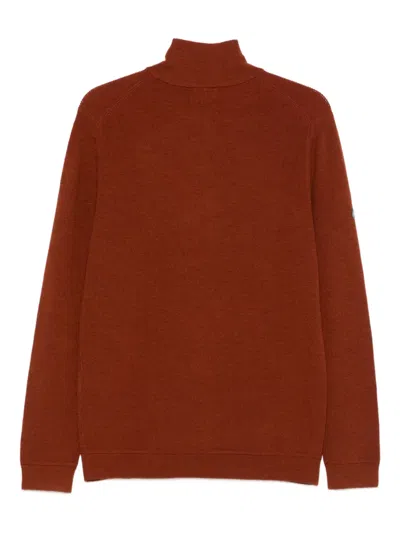 Superdry Half-zip Merino Jumper In Orange