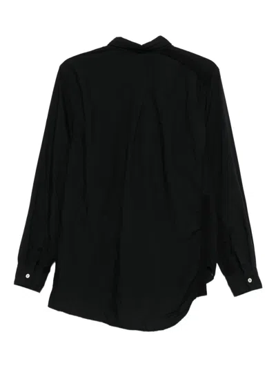 Black Comme Des Garçons Asymmetric Shirt In Black