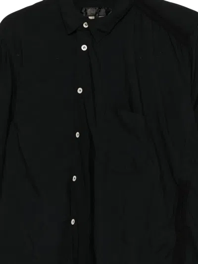 Black Comme Des Garçons Asymmetric Shirt In Black