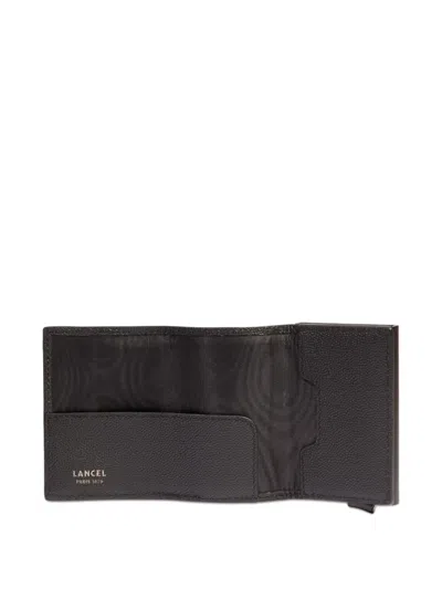 Lancel Leather Flap Wallet In Brown