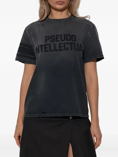 Misbhv Pseudo Intellectual T-shirt In Gray