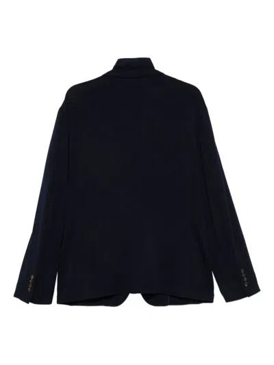 Eleventy Three-button Wool Jacket In Blue