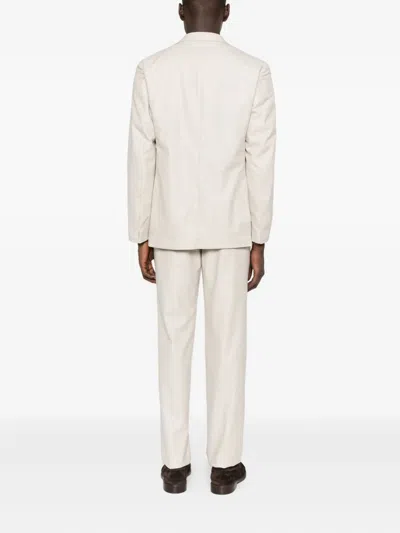 Eleventy Three-button Wool Suit In Neutral