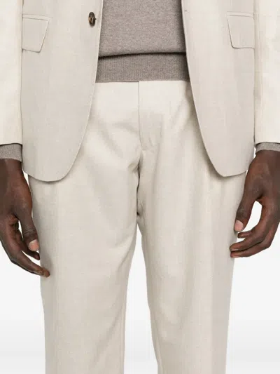 Eleventy Three-button Wool Suit In Neutral