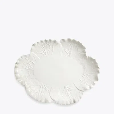 Tory Burch Lettuce Ware Oval Serving Platter In White