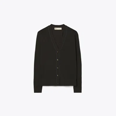Tory Burch Simone Cardigan In Black
