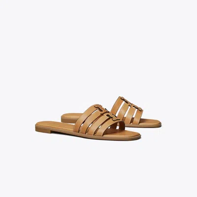 Tory Burch Ines Leather Cage Sandals In Brown