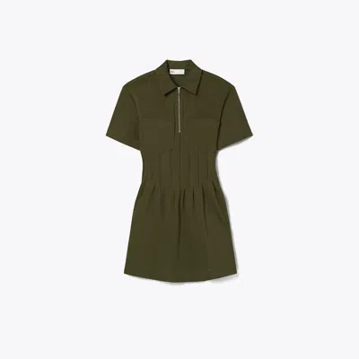 Tory Burch Zip-front Viscose Dress In Multi