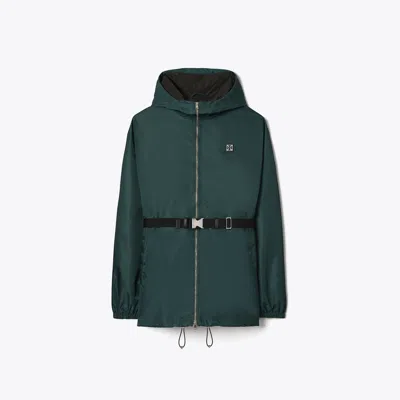 Tory Sport Tory Burch Nylon Zip Anorak In Green