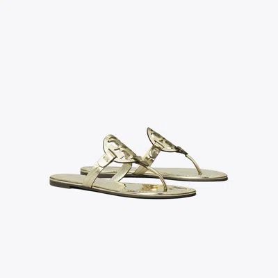 Tory Burch Miller Metallic Sandals In Gold
