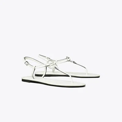 Tory Burch Ring T-strap Sandal In White