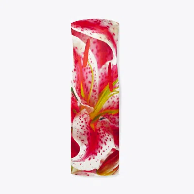 Tory Burch Printed Viscose Strapless Dress In Red