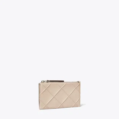 Tory Burch Fleming Zip Card Case In Pink