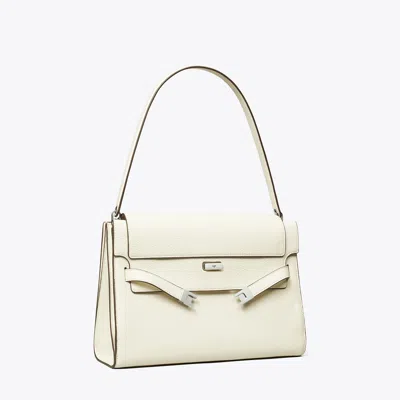 Tory Burch Large Lee Radziwill Shoulder Bag In White