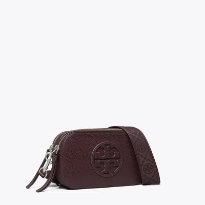 Tory Burch Miller Mini Crossbody Bag Dark Carmine In Red
