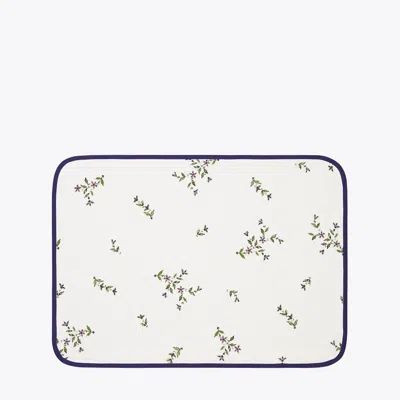 Tory Burch Jolie Fleur Placemat, Set Of 4 In White
