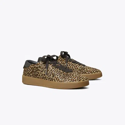 Tory Burch Phoenix Leopard Print Calf Hair Sneakers In Multi