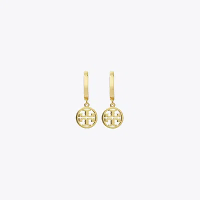 Tory Burch Miller Huggie Hoop Earring In Gold