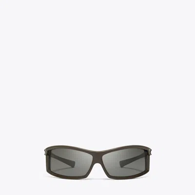 Tory Burch Eleanor Runway Sunglasses In Brown