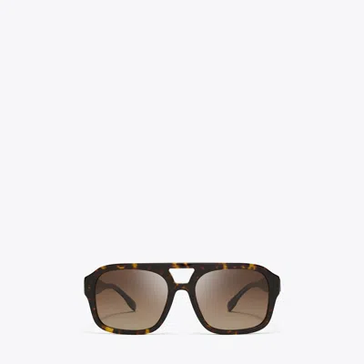 Tory Burch Miller Navigator Sunglasses In Brown