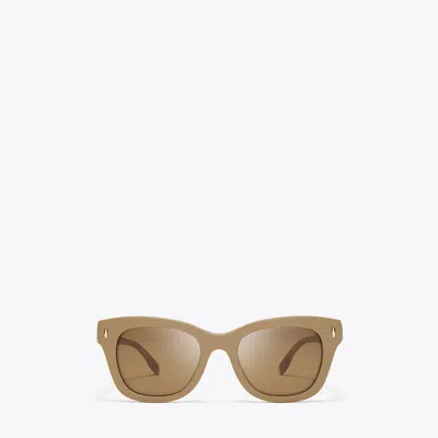 Tory Burch Miller Wayfarer Sunglasses In Brown