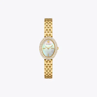 Tory Burch Oval Watch In Gold