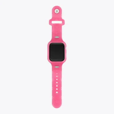 Tory Burch T Monogram Band For Apple Watch® In Pink