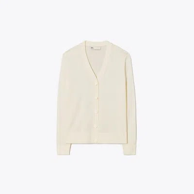 Tory Burch V-neck Button-up Cardigan In Neutral