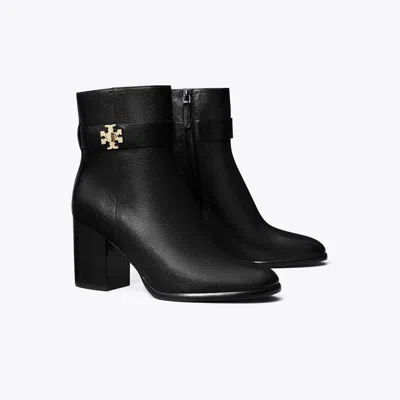 Tory Burch Turnlock Heeled Ankle Boot In Animal Print