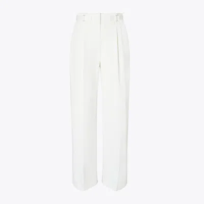 Tory Burch Cotton Twill Pant In White