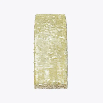 Tory Burch Sequined Skirt In Gold