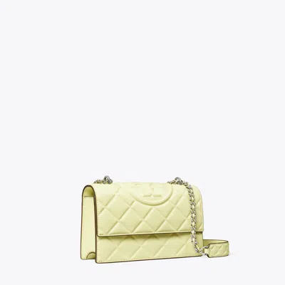 Tory Burch Small Fleming Shoulder Bag In Yellow