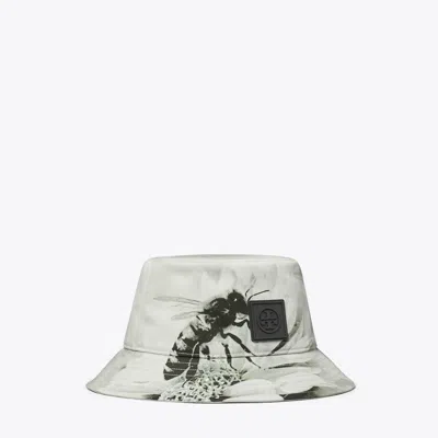 Tory Burch Printed Bucket Hat In Gray