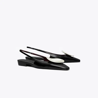 Tory Burch Patos Slingback In Black