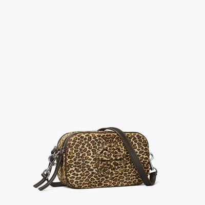 Tory Burch Mini Miller Leopard-print Crossbody Bag In Multi