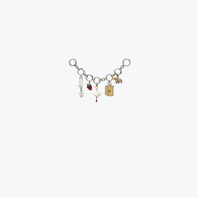 Tory Burch Swan Multi-charm Bag Charm In Gold