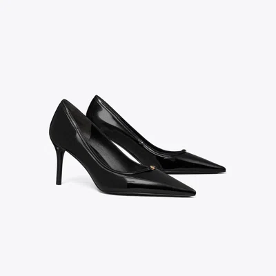 Tory Burch Double T Buckle Pump In Black