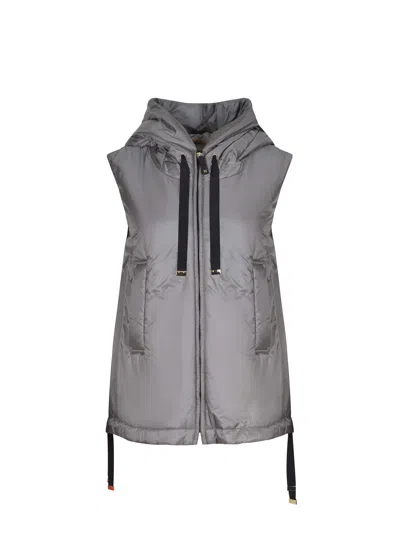 Max Mara The Cube Grey Silk Jacket In Gray