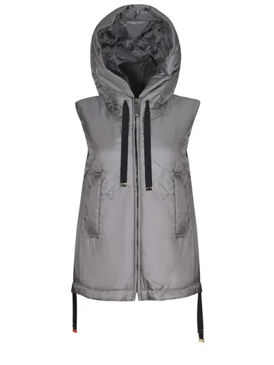 Max Mara The Cube Grey Silk Jacket In Gray
