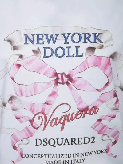 Dsquared2 Vaquera Breezy Fit Jersey T-shirt In White