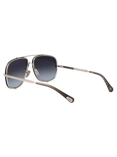 Chloé Chloe Aviator Sunglasses Ch0348 S 002 In Black
