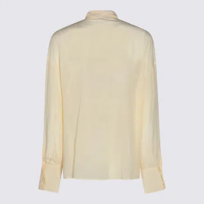 Etro Silk Blouse With Placed Print In White
