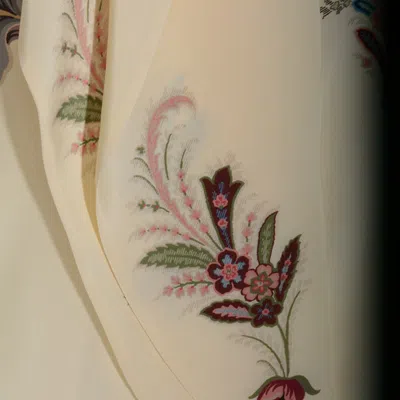 Etro Silk Blouse With Placed Print In White