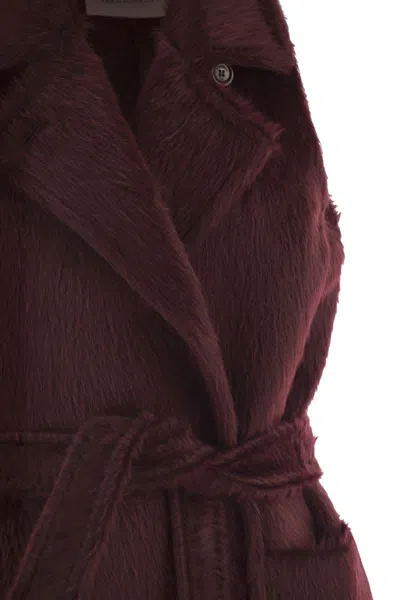 Max Mara Cherry-colored Sleeveless Coat In And In Brown