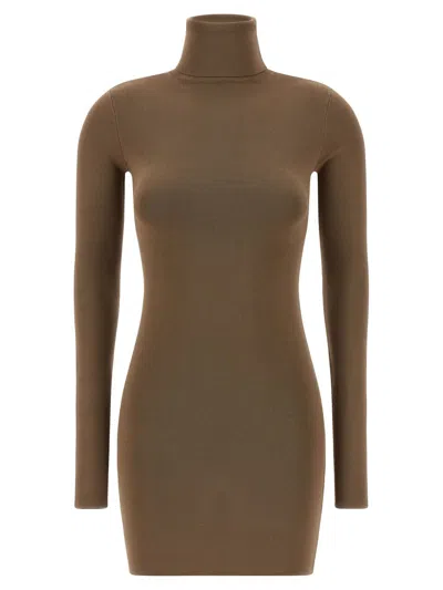 Entire Studios Viscose Dress Dresses Beige In Brown